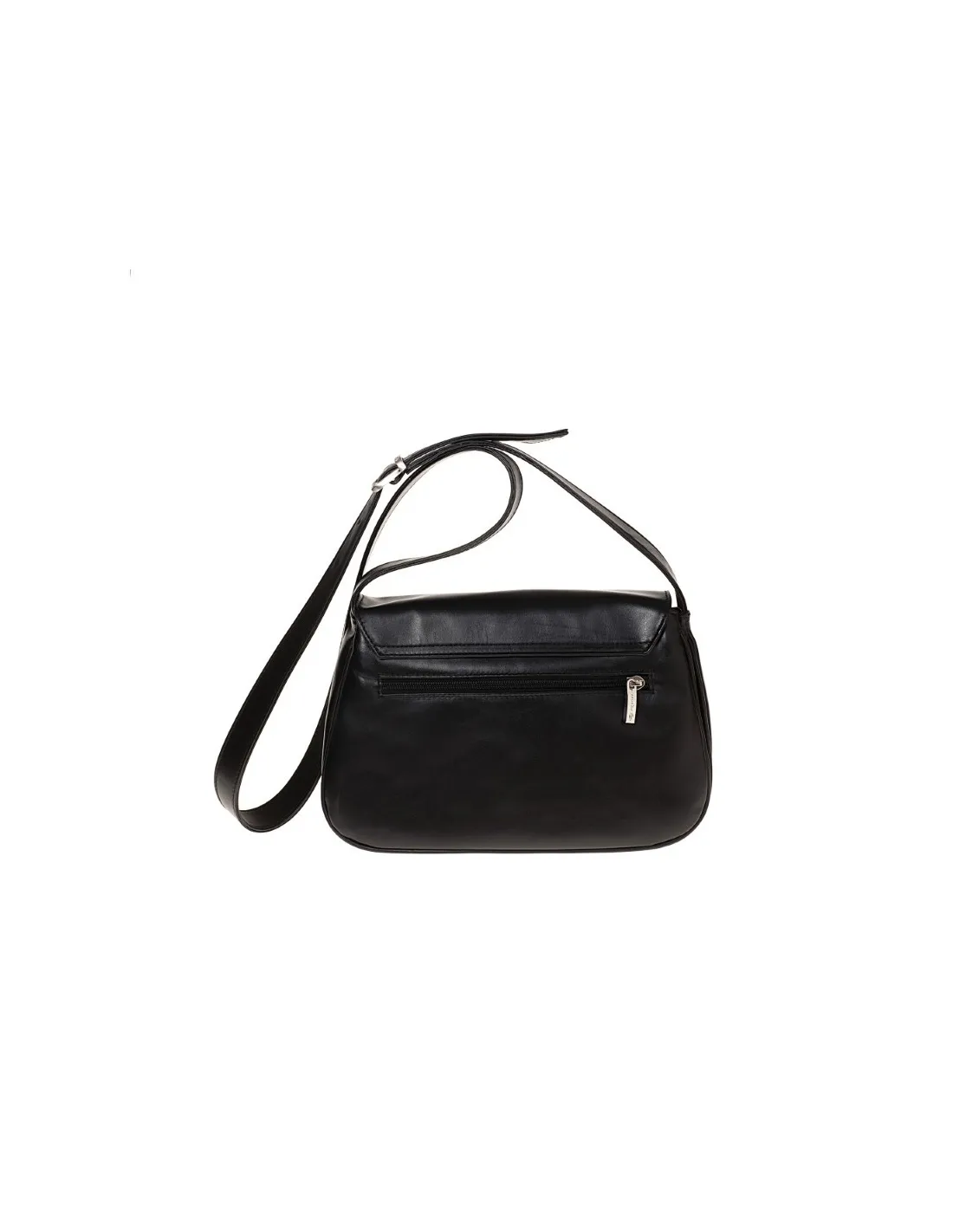Borsa in pelle morbida, con patta