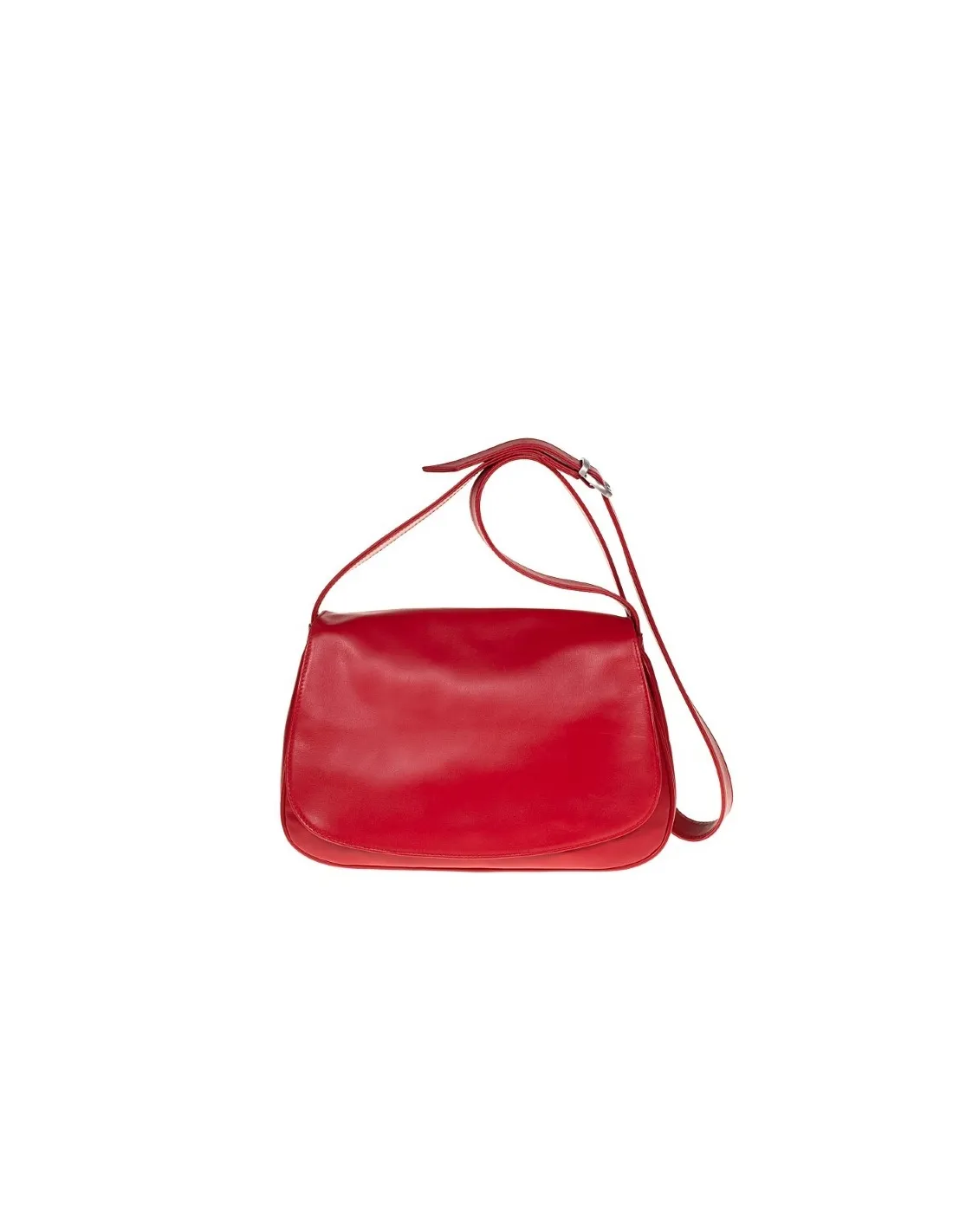 Borsa in pelle morbida, con patta