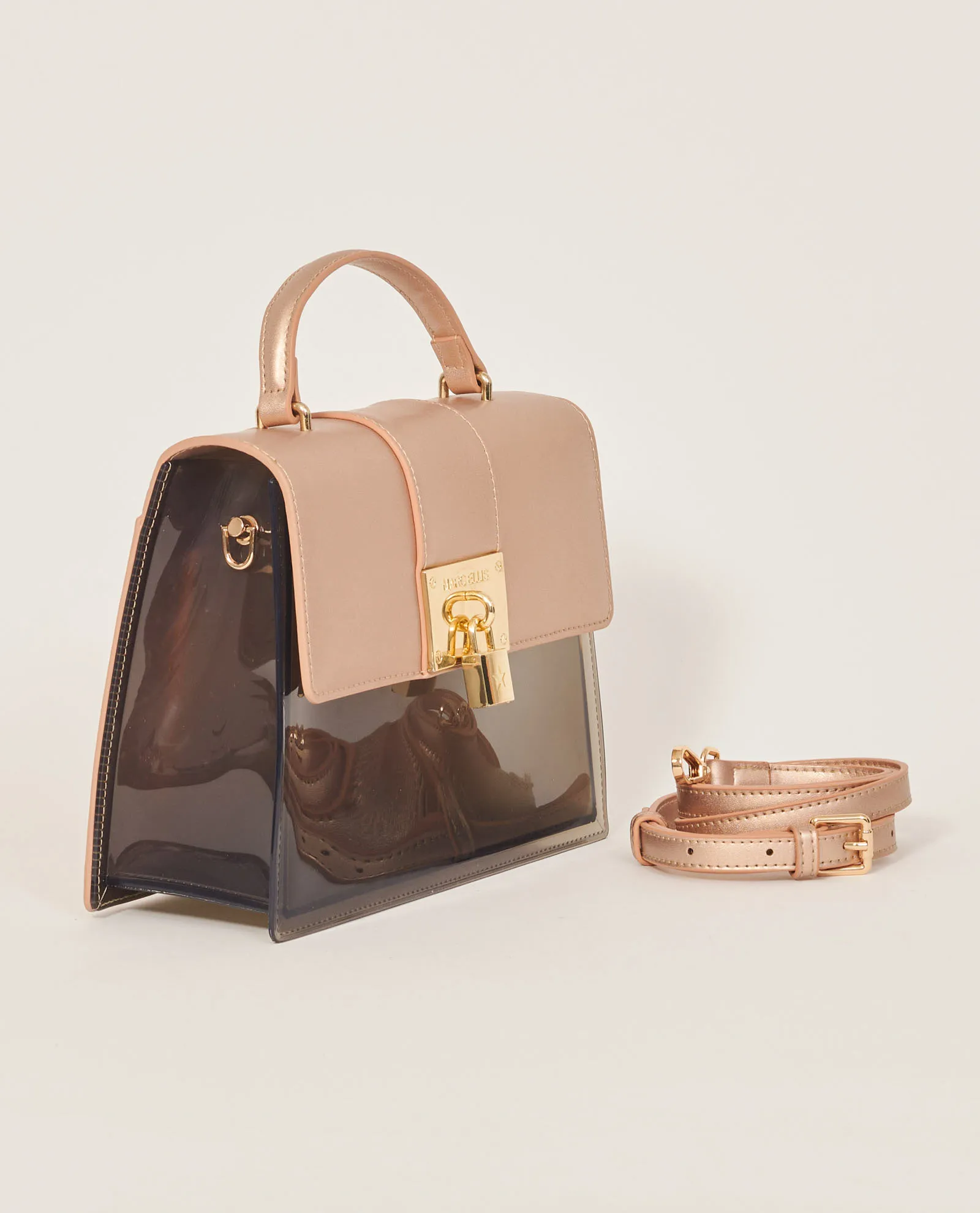Borsa Moon di Marc Ellis con charm a lucchetto