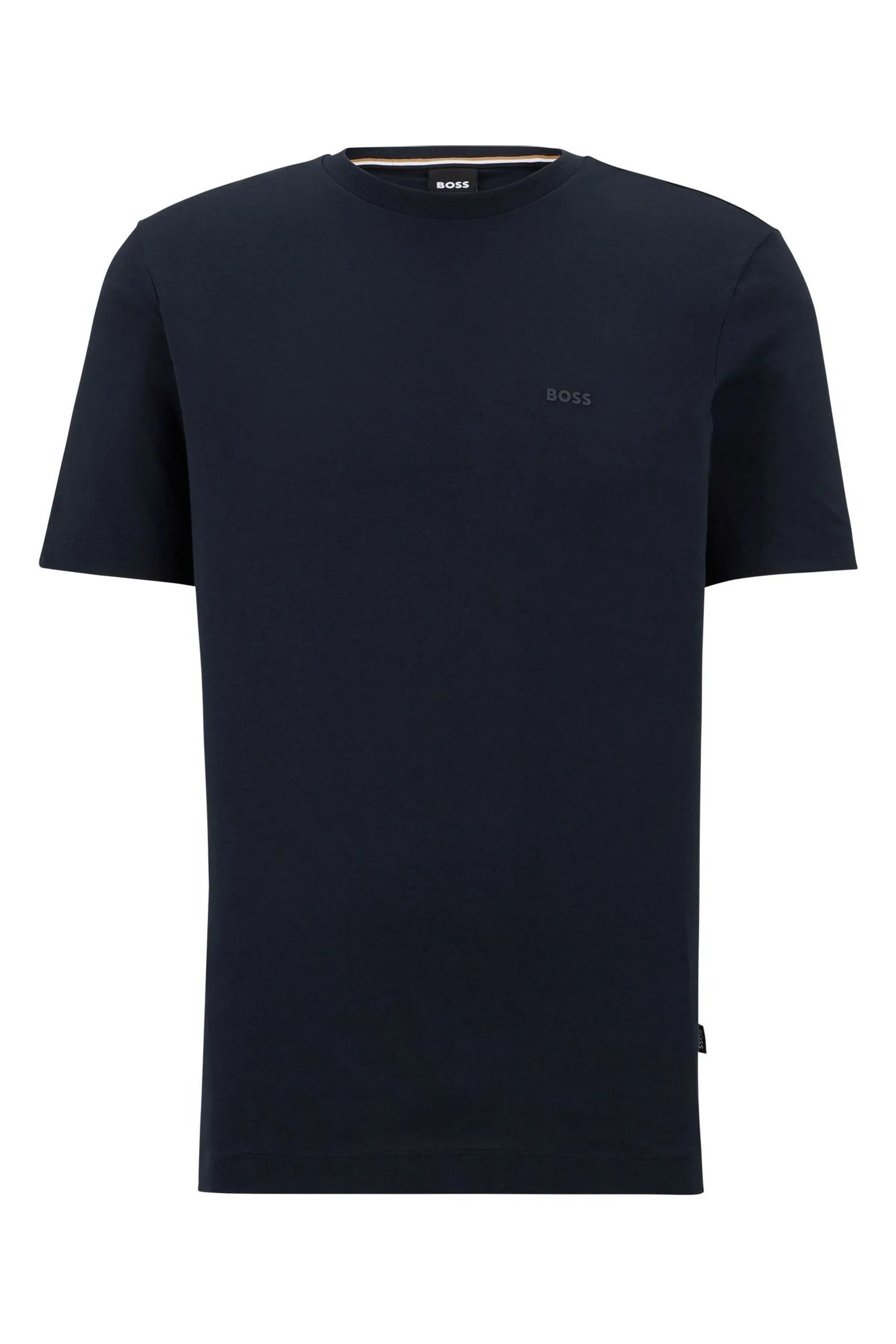 BOSS Cotone Regular - T-shirt in gomma con logo tono su tono    