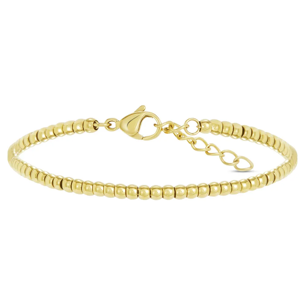 Bracciale Catena Lady Code Acciaio Dorato Maglia Catena A Palline 17 + 3 cm 1682970