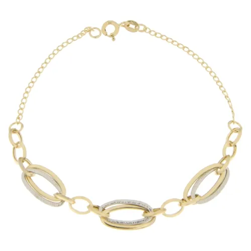 Bracciale Donna Oro Giallo Bianco GL100731