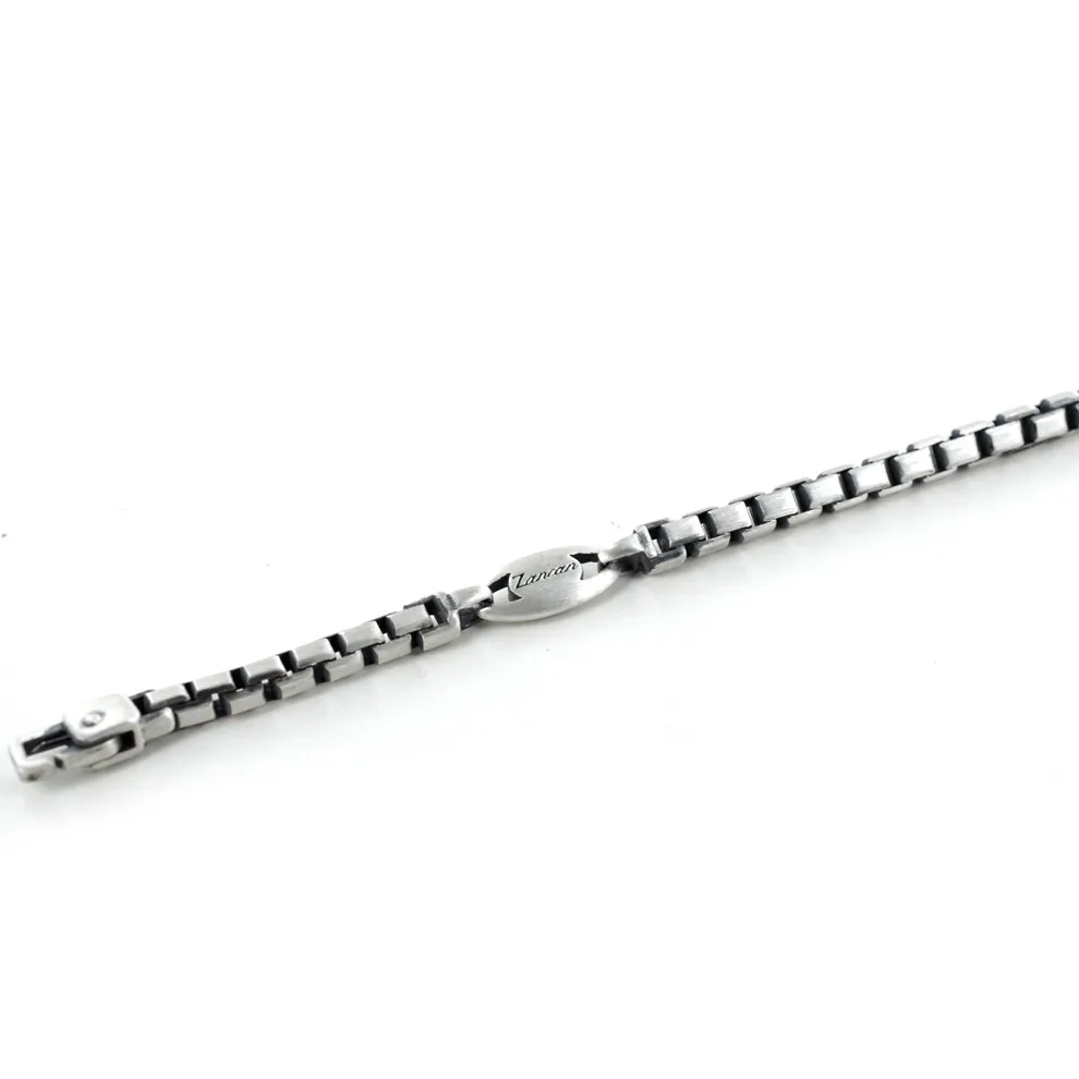 Bracciale Zancan da uomo in argento satinato EXB754-V