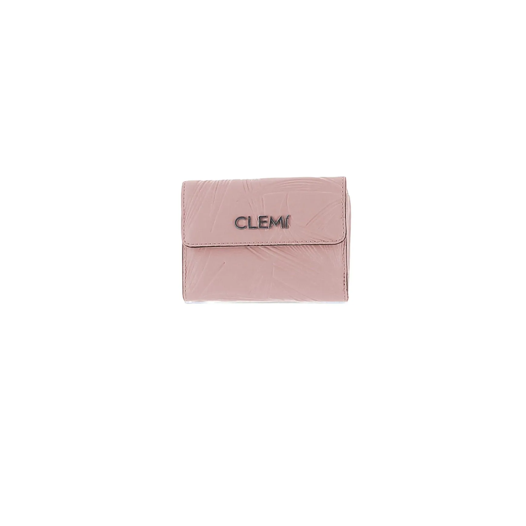 BRAND  Portafoglio Rosa con stampa di Foglie 