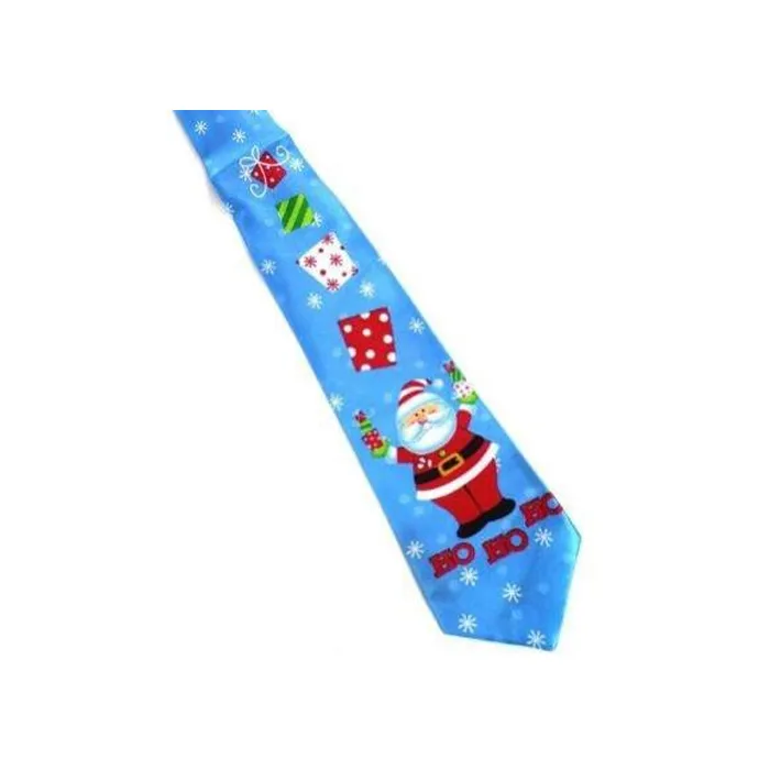 Calzino di Natale Babbo Natale Blu chiaro
