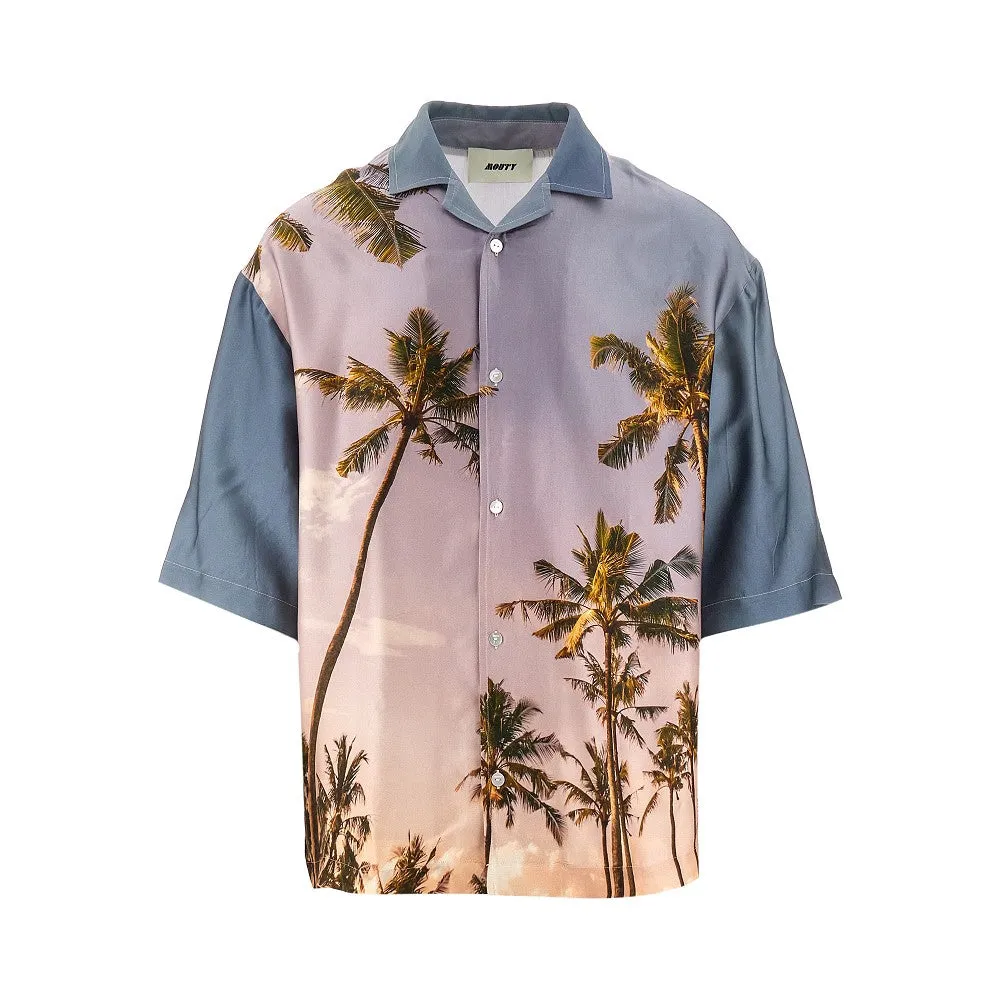 Camicia 'Axel' in viscosa stampata