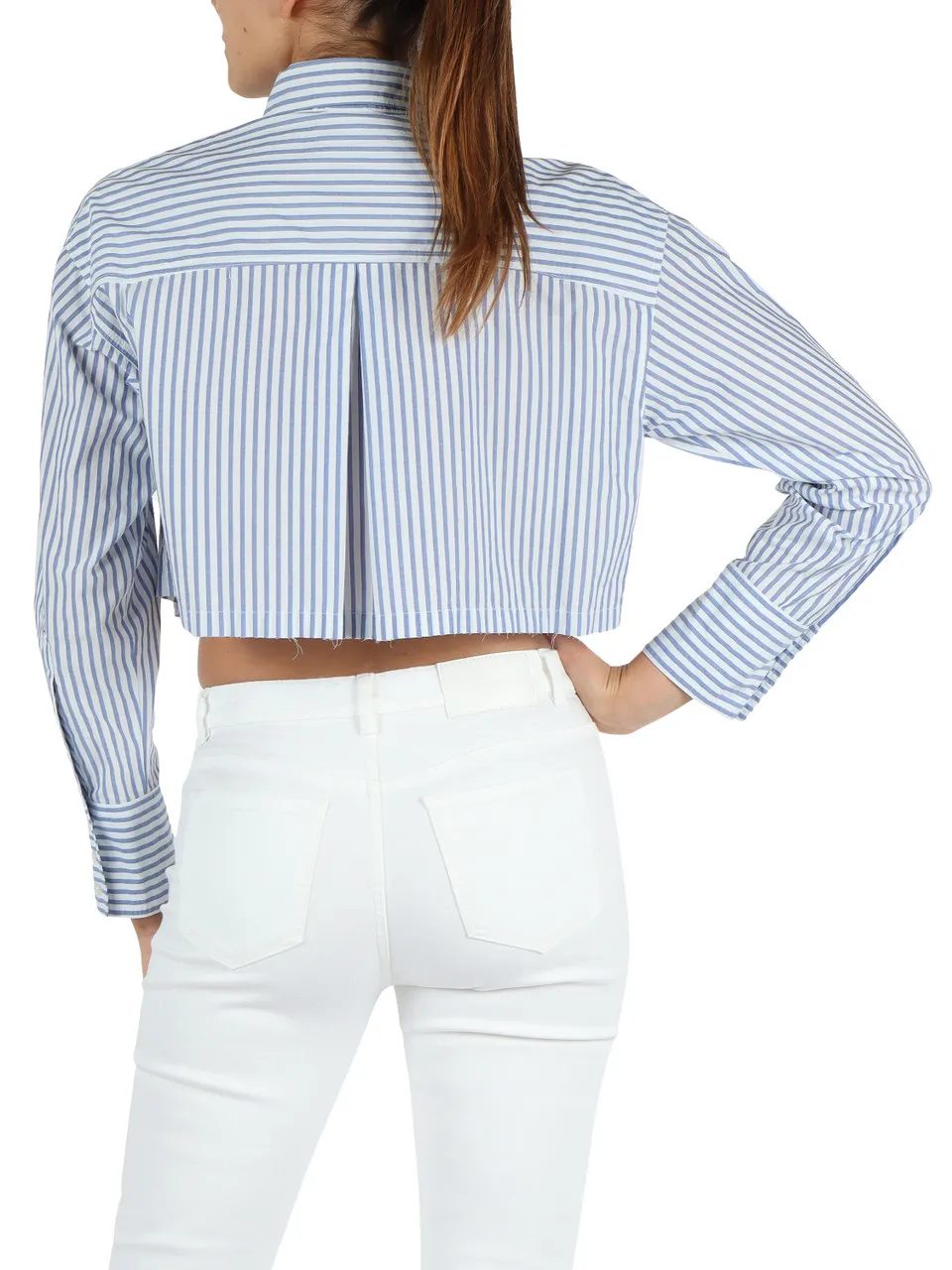 Camicia cropped PERGUSA in misto cotone
