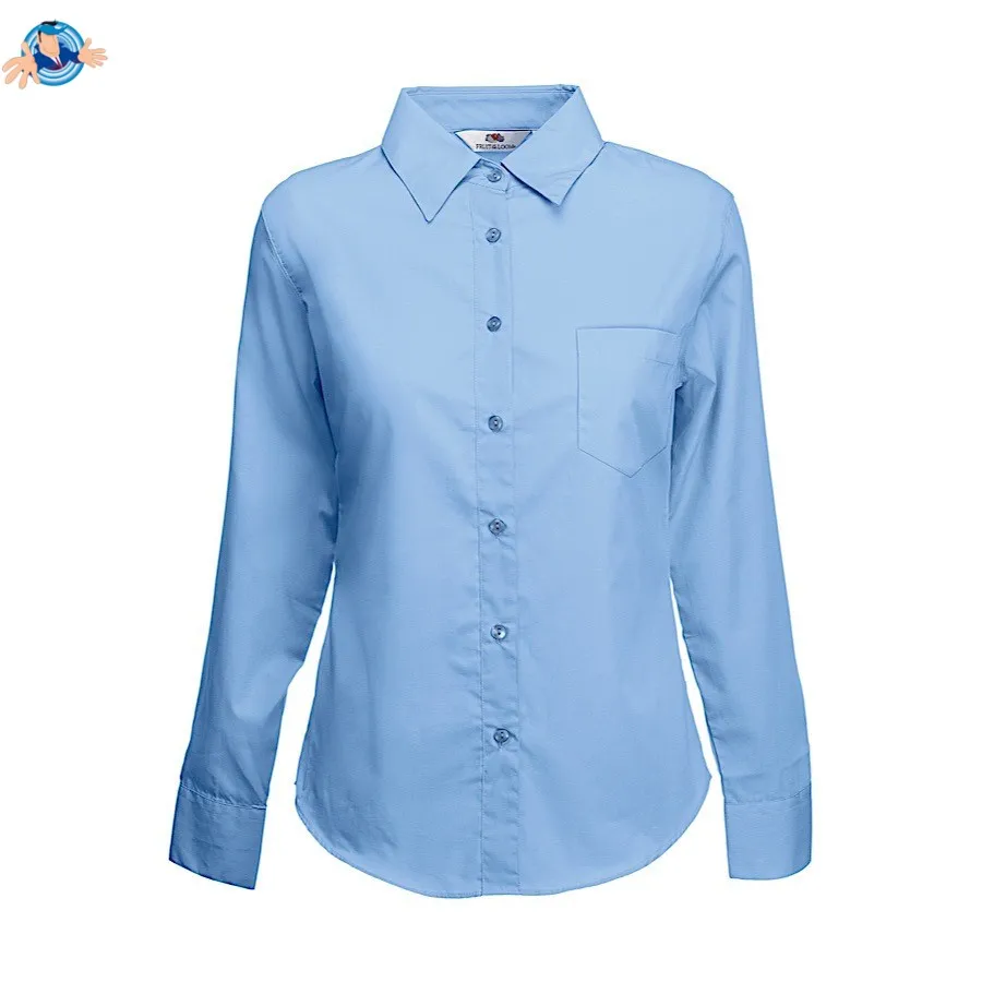 Camicia donna maniche lunghe | personalizzabile con il tuo logo