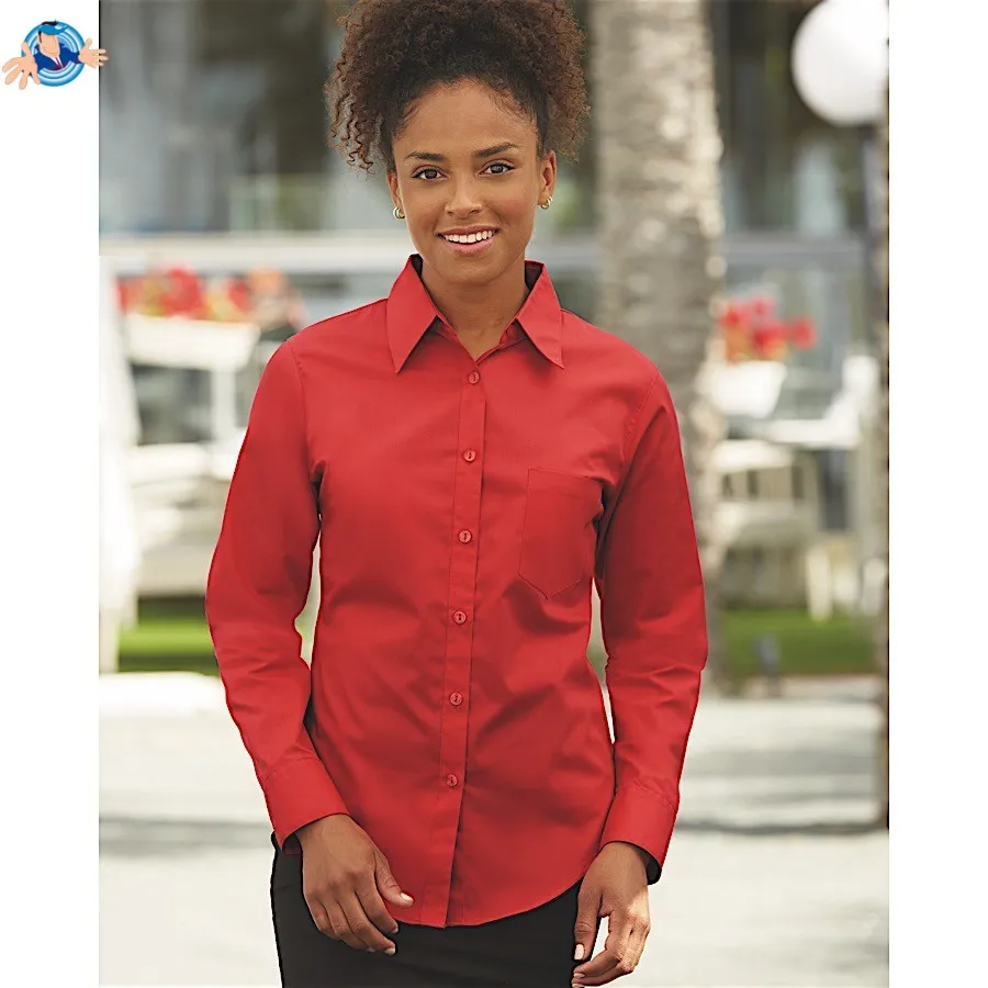 Camicia donna maniche lunghe | personalizzabile con il tuo logo