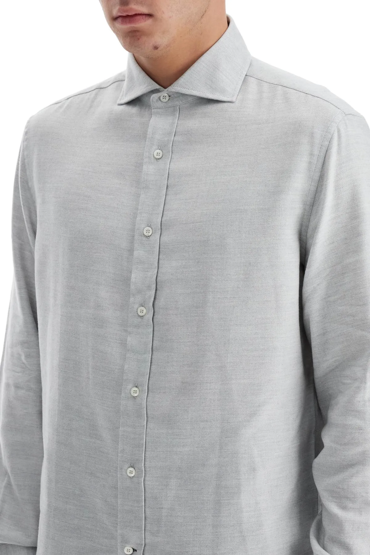 Camicia Easy Fit In Cotone E Lyocell