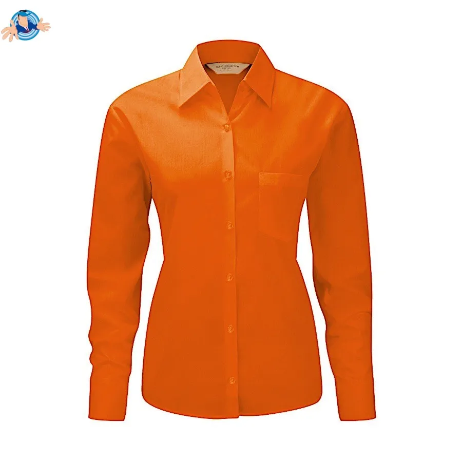 Camicia popeline maniche lunghe | personalizzabile con il tuo logo