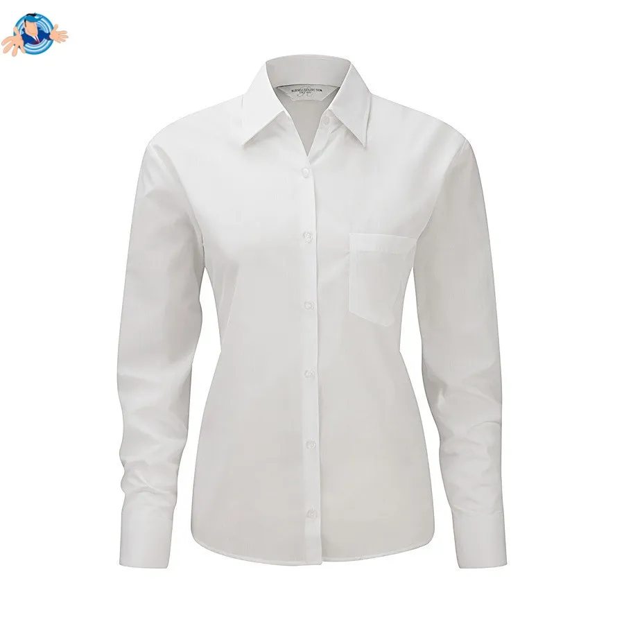 Camicia popeline maniche lunghe | personalizzabile con il tuo logo