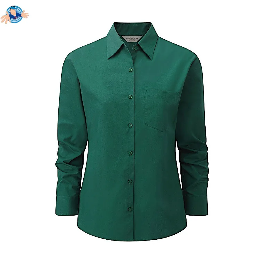 Camicia popeline maniche lunghe | personalizzabile con il tuo logo