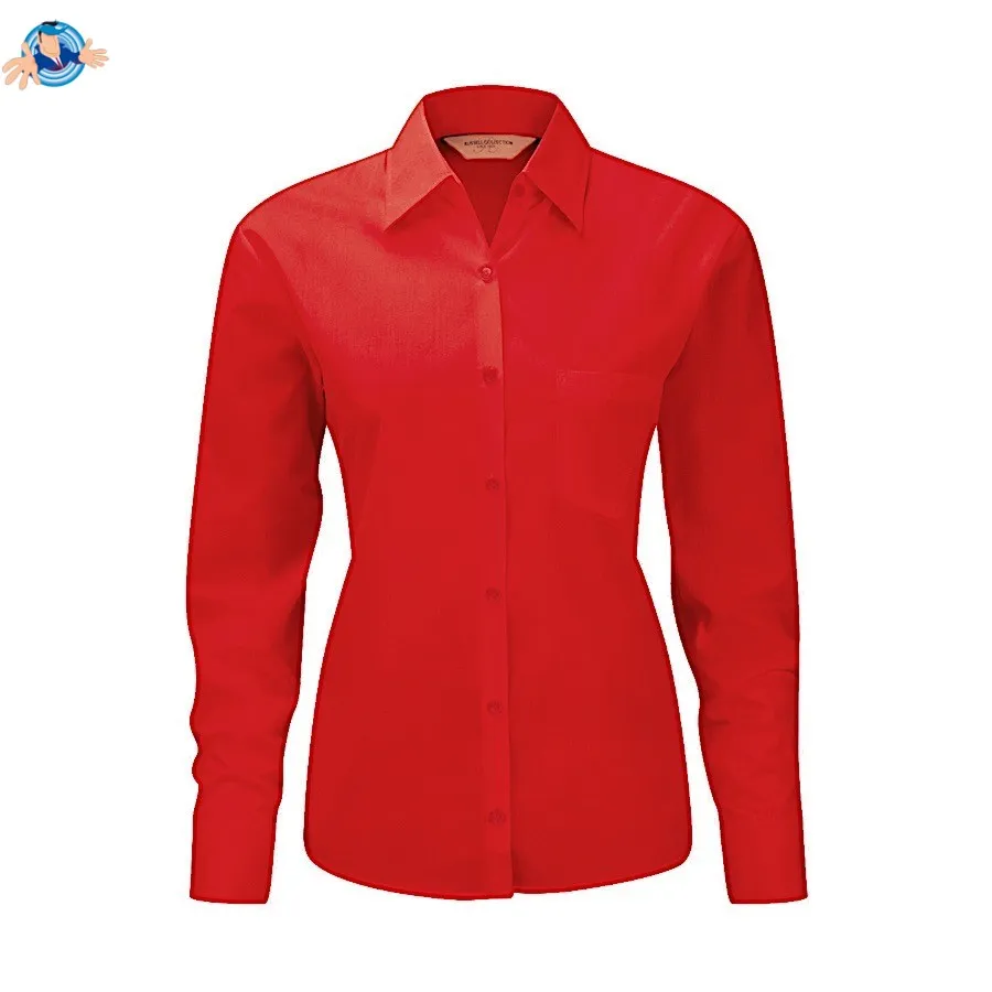 Camicia popeline maniche lunghe | personalizzabile con il tuo logo