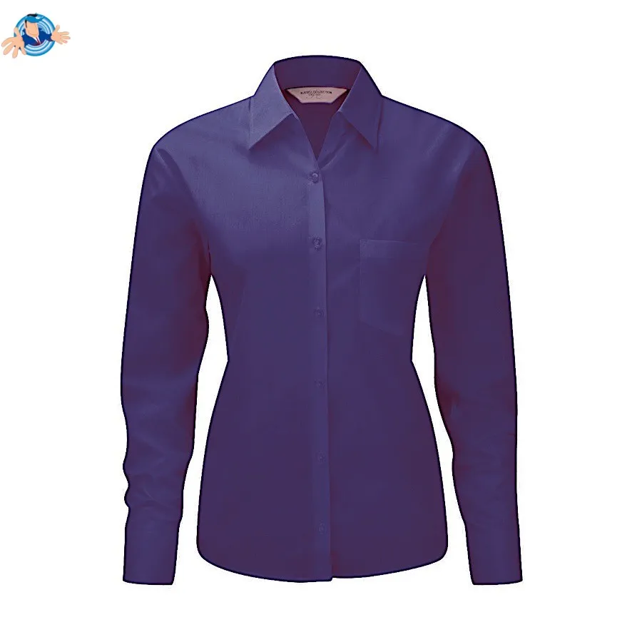 Camicia popeline maniche lunghe | personalizzabile con il tuo logo