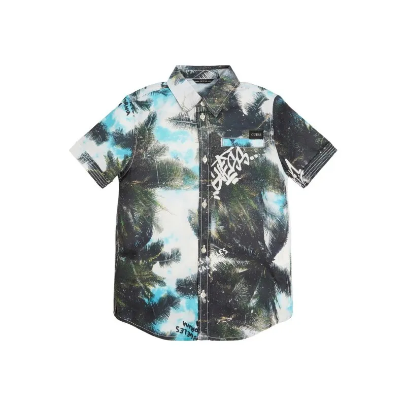 CAMICIA STAMPA ALL OVER PER BAMBINI GUESS