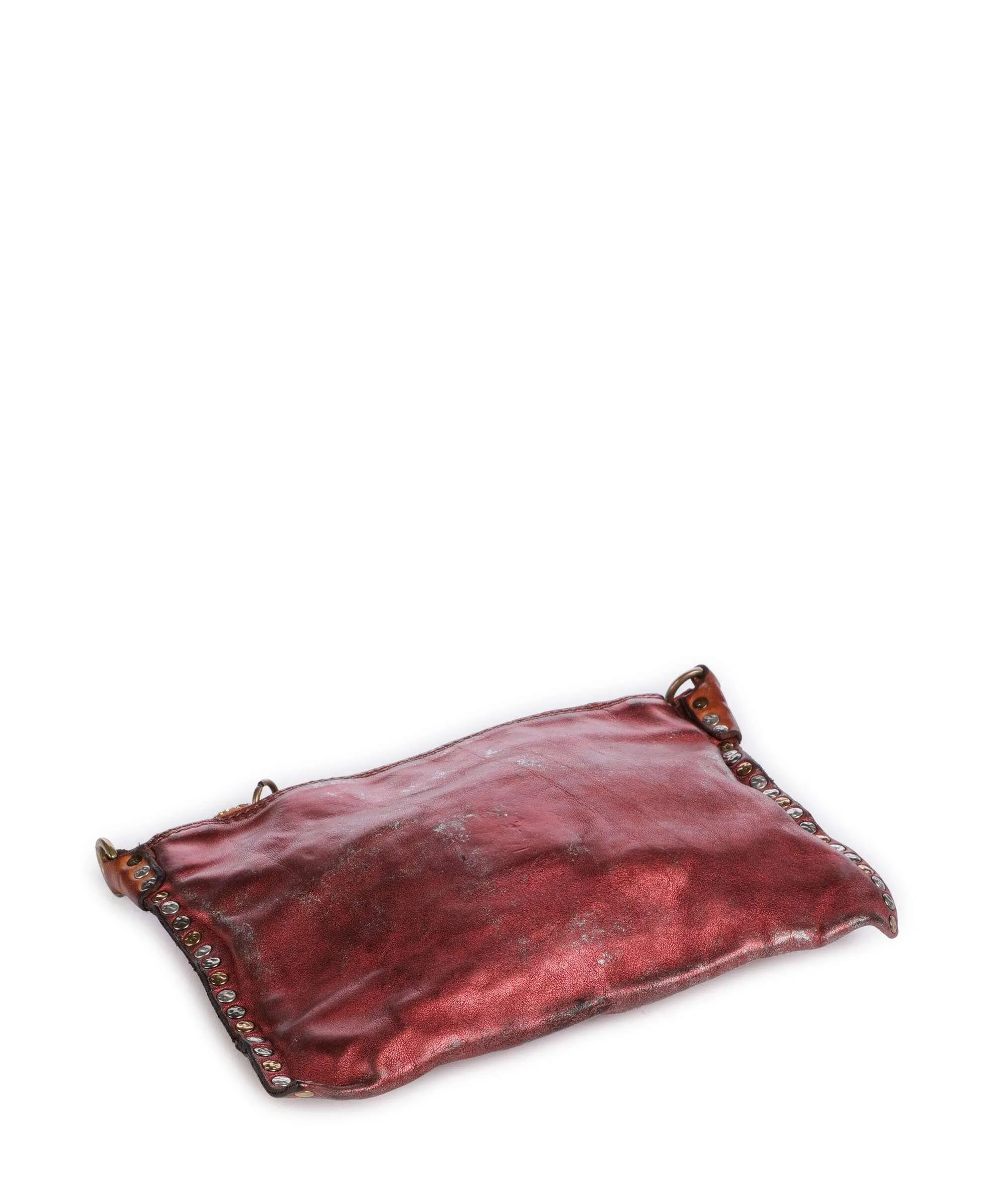  Campomaggi Borsa a tracolla pelle di vacchetta finemente grana rosso  