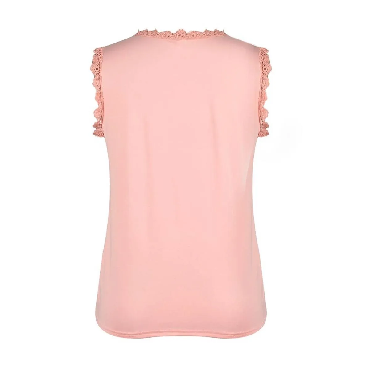 Canotte in pizzo per abbigliamento donna 2024 gilet senza maniche sottile estivo magliette Casual a maniche corte T-shirt pullov