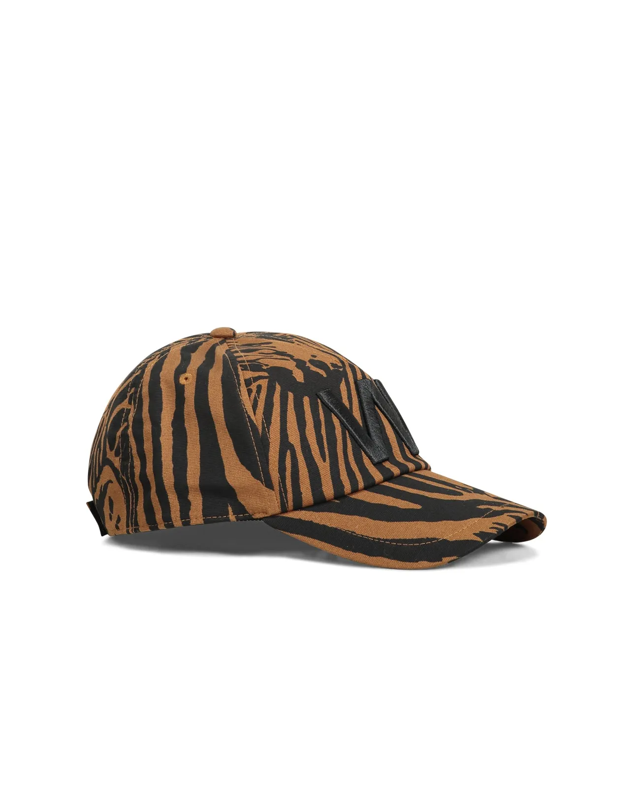 Cappello baseball Lino zebrato marrone