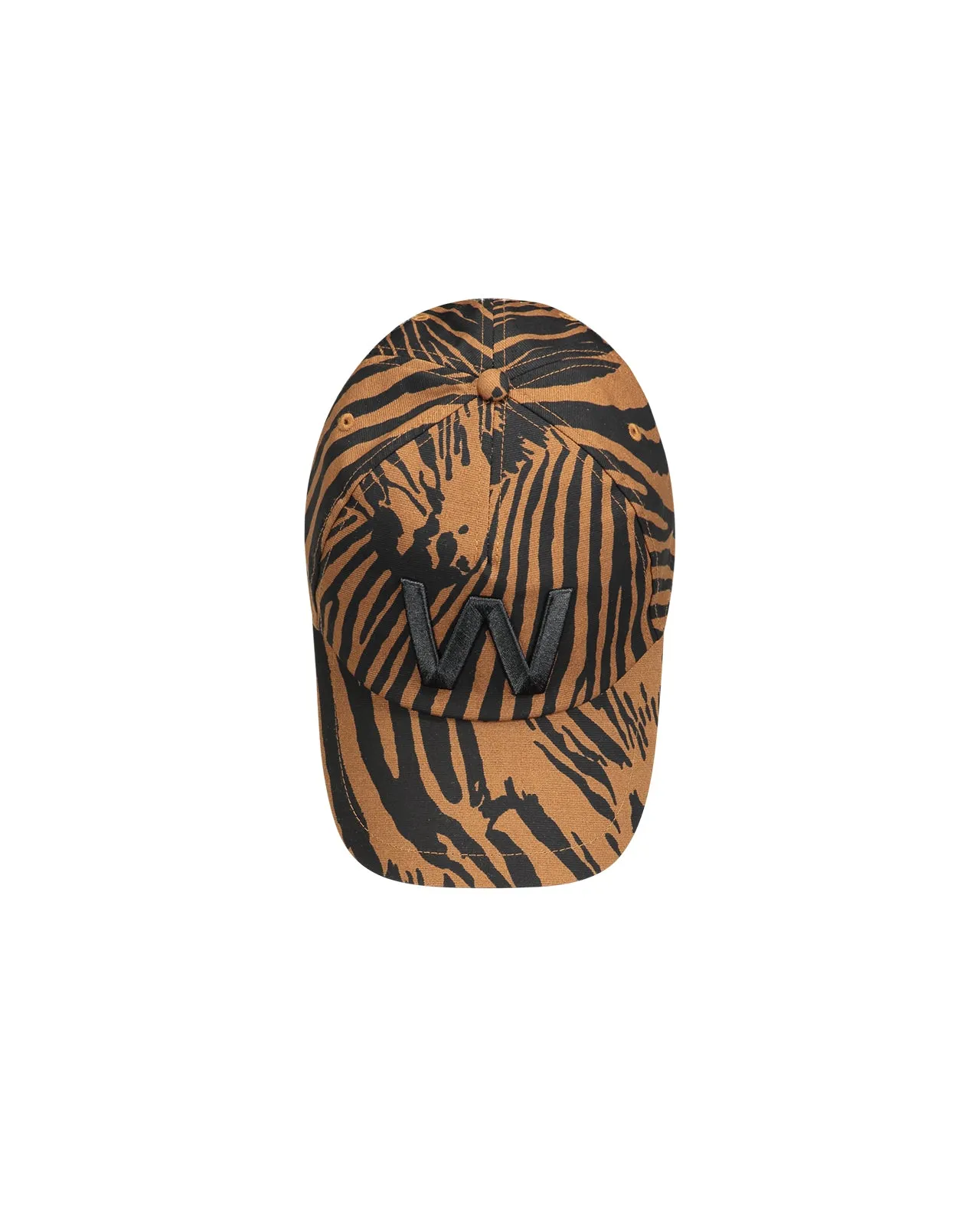 Cappello baseball Lino zebrato marrone
