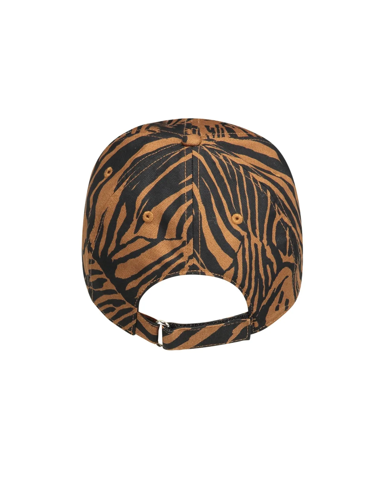 Cappello baseball Lino zebrato marrone