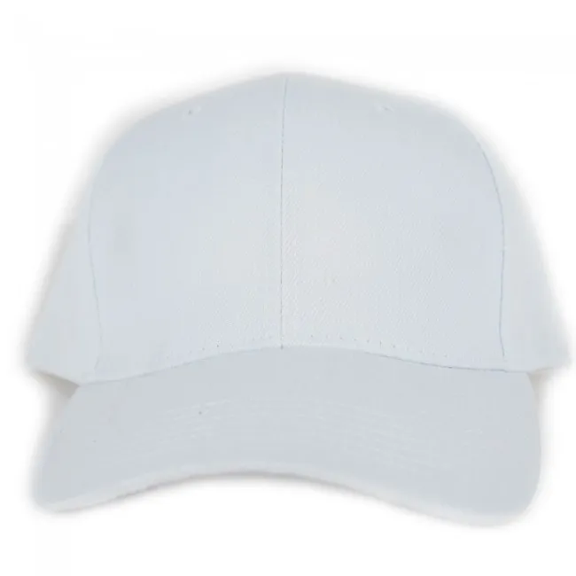 Cappello bianco con visiera a becco