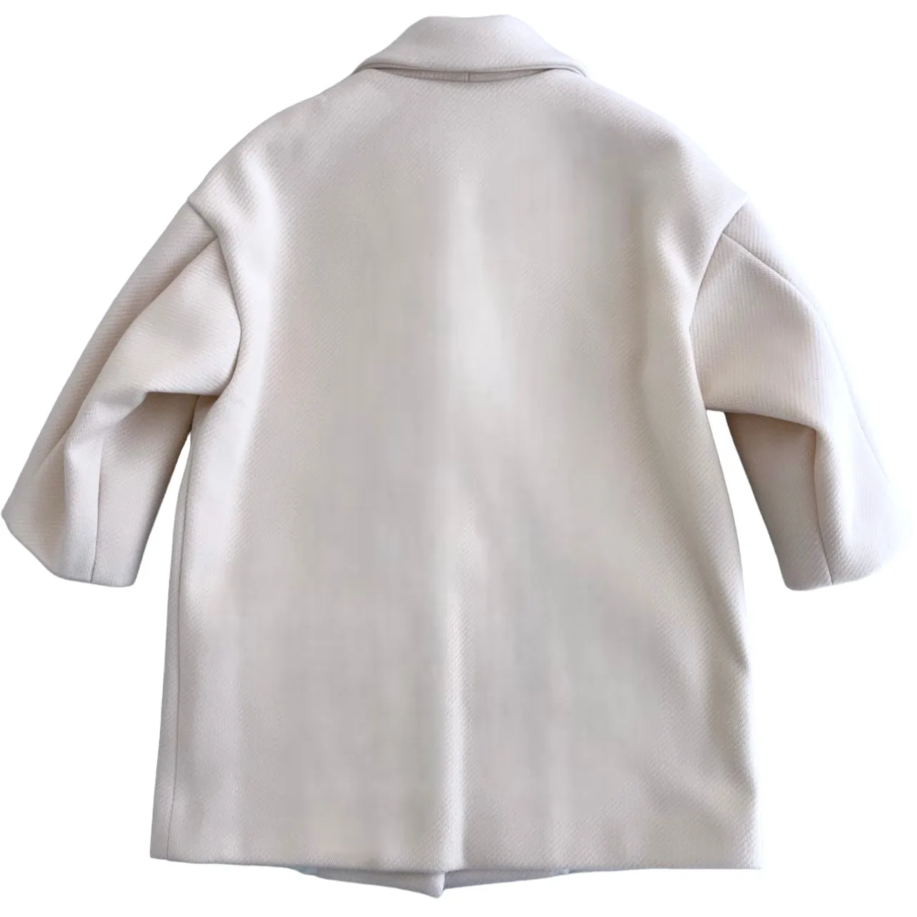 Cappotto bianco latte per bambina