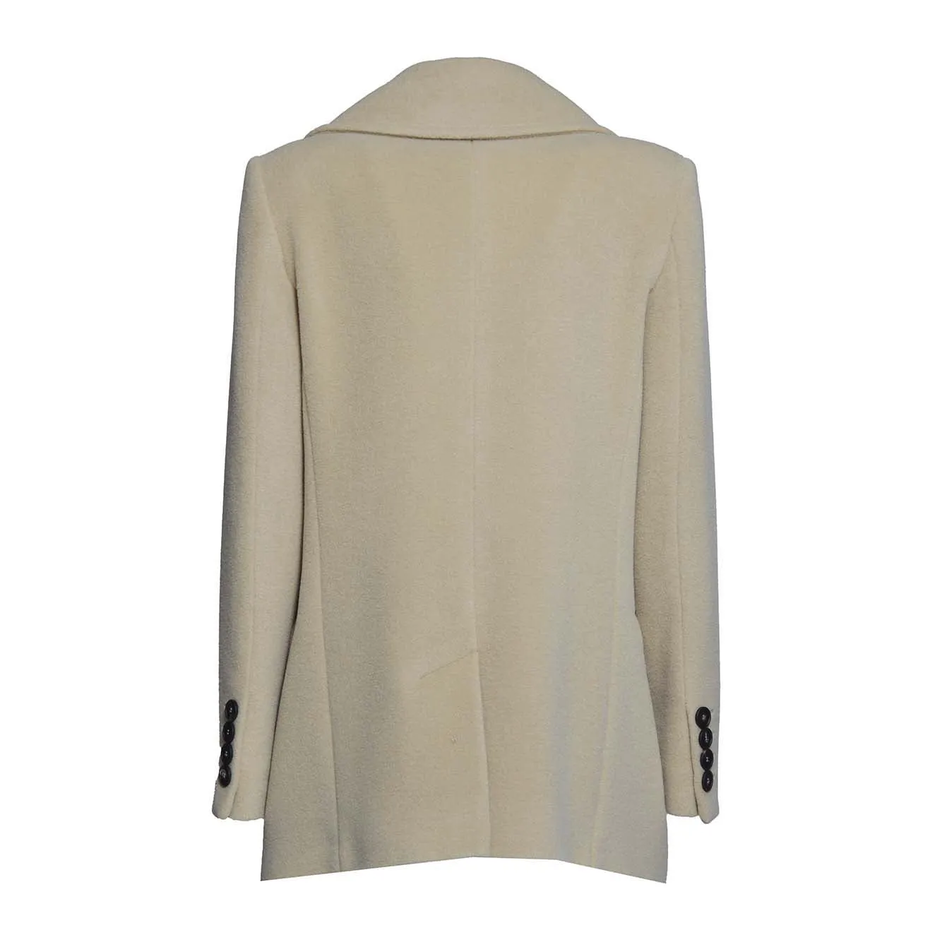Cappotto Blanche in angora e lana sabbia Tagliatore