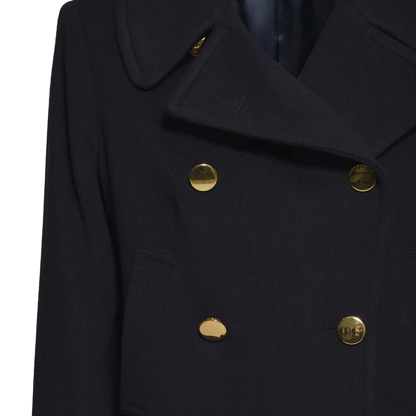 Cappotto Blanche in cashmere e lana blu Tagliatore