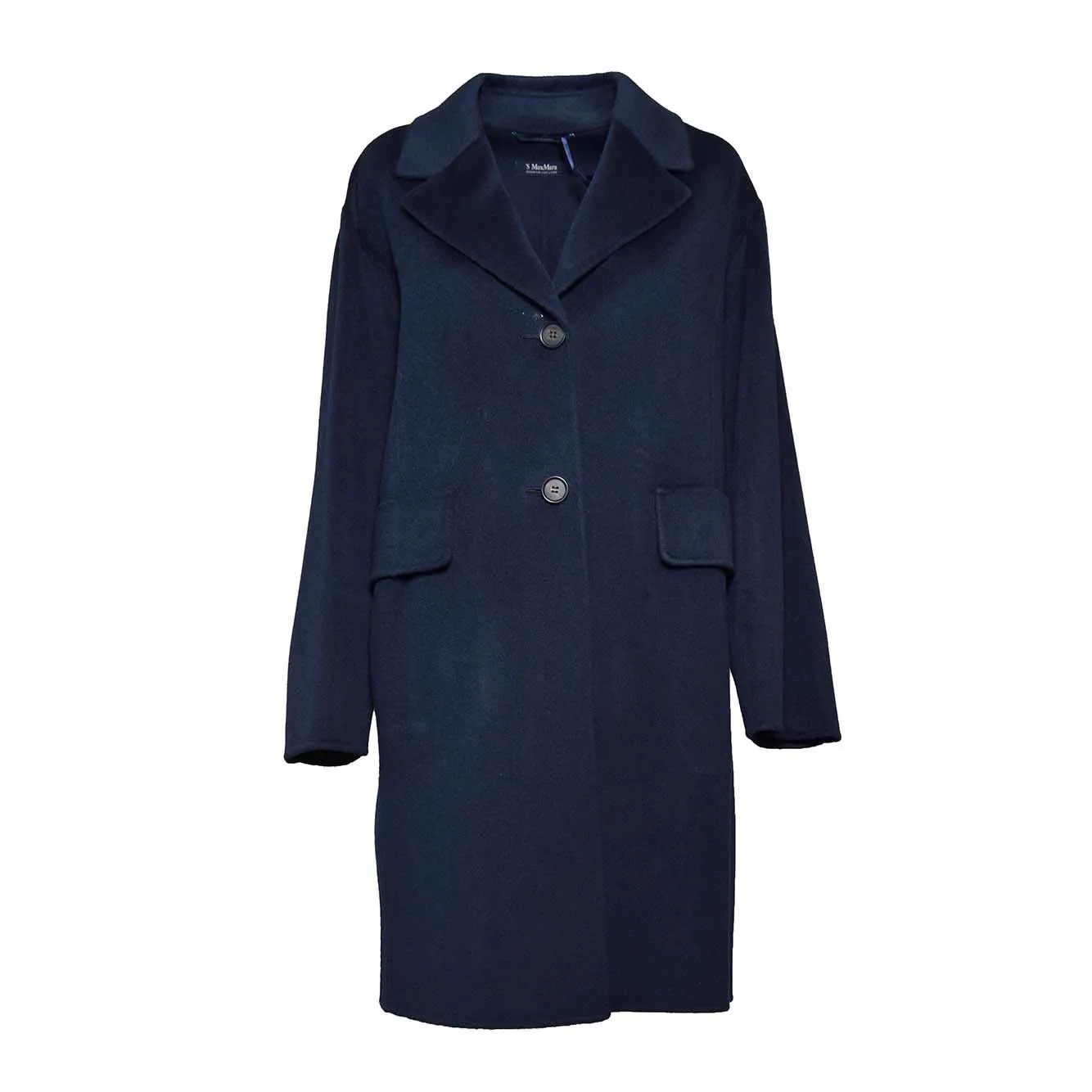 Cappotto Coat monopetto in lana vergine nero S Max Mara