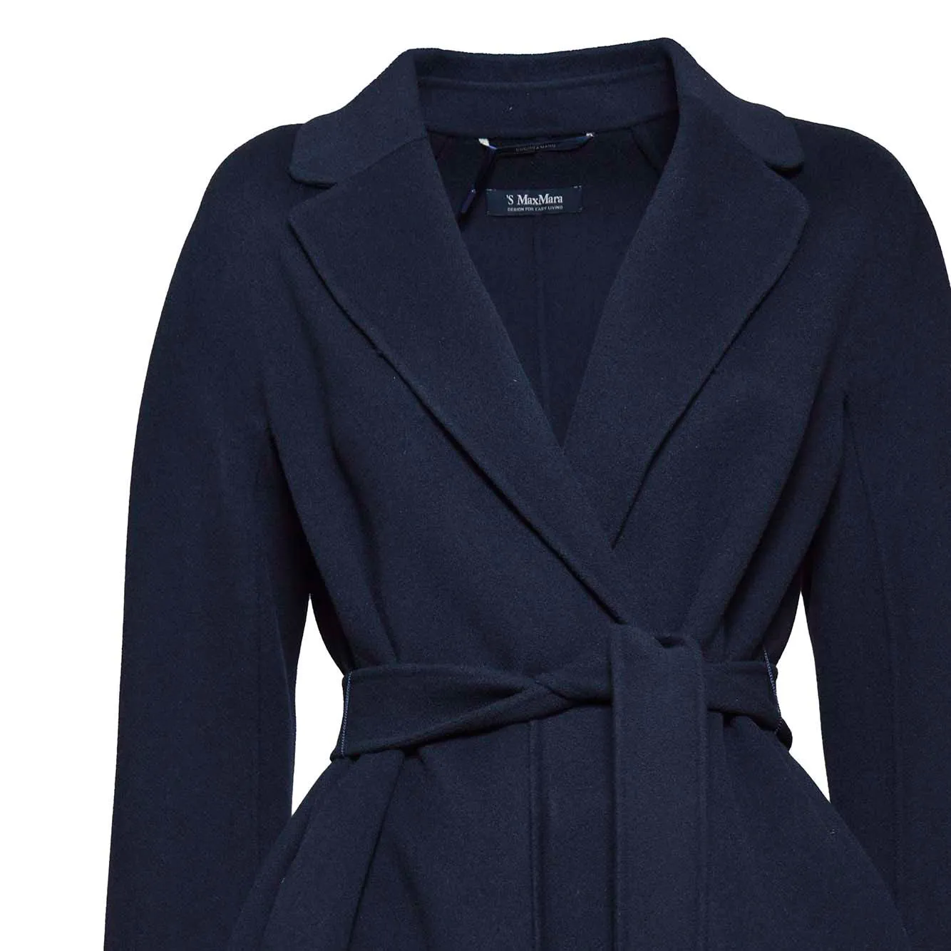 Cappotto Esturia midi in lana vergina blu S Max Mara