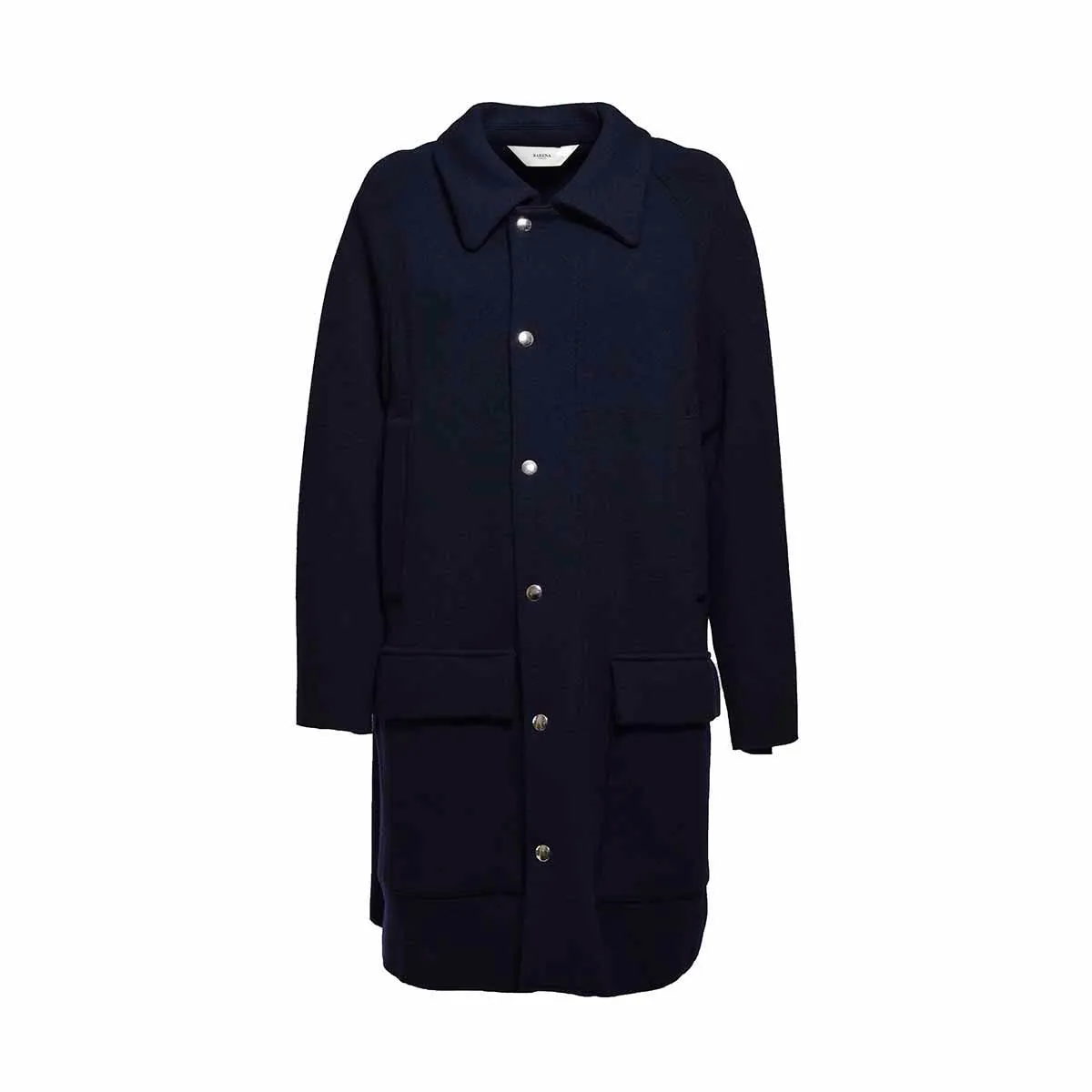 Cappotto Glenda in lana vergine blu navy Barena Venezia