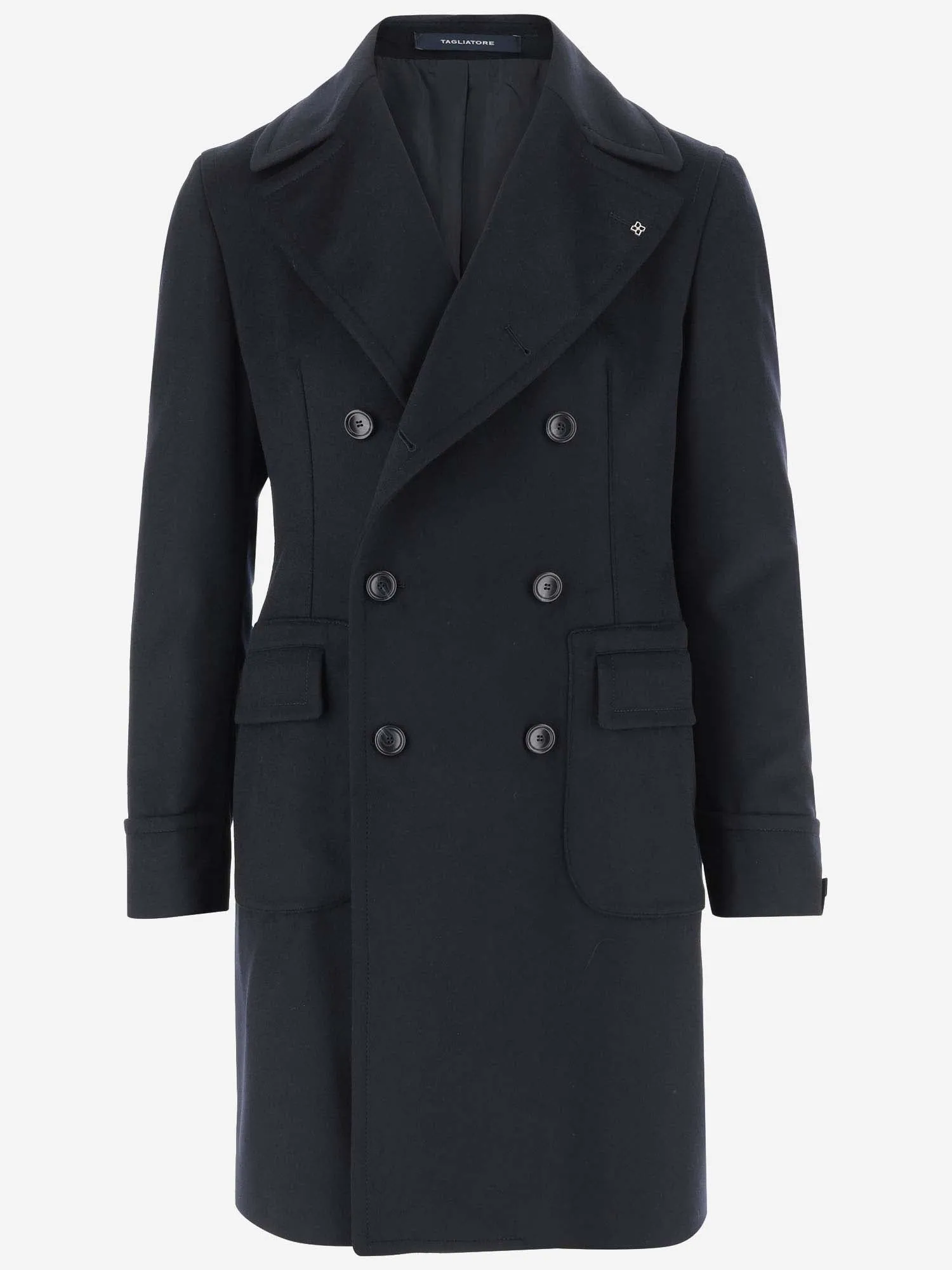 Cappotto in lana a doppio petto di tagliatore