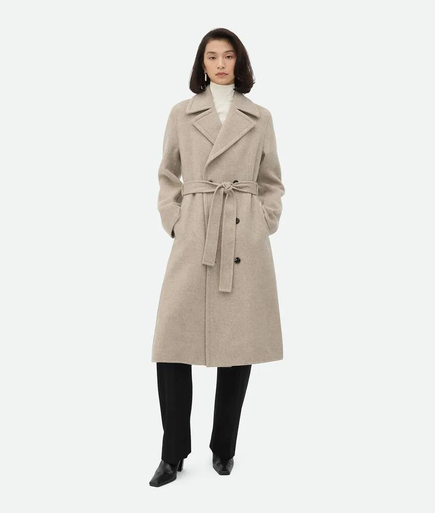 Cappotto in morbido cashmere doppio 