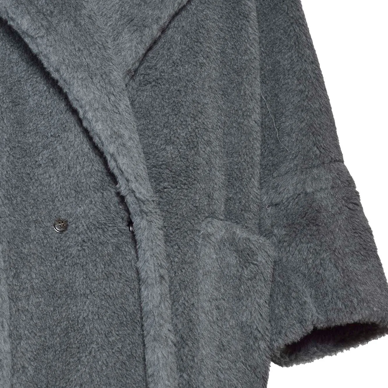Cappotto Kadiak teddy in lana e alpaca grigio Max Mara