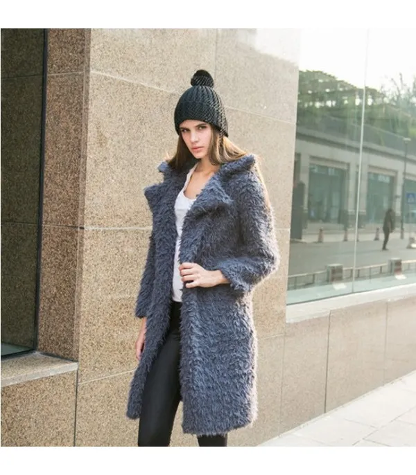 Cappotto lana riccia