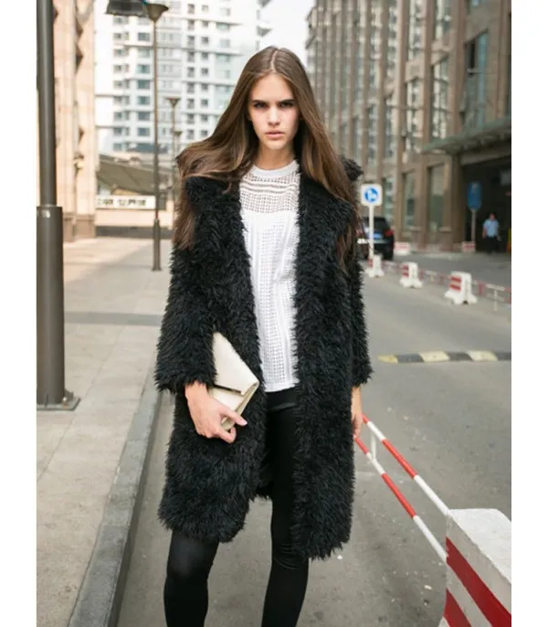 Cappotto lana riccia