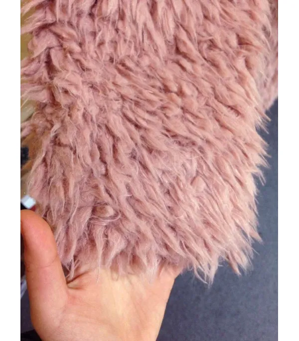 Cappotto lana riccia