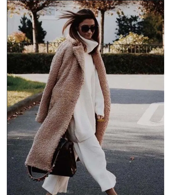 Cappotto lana riccia