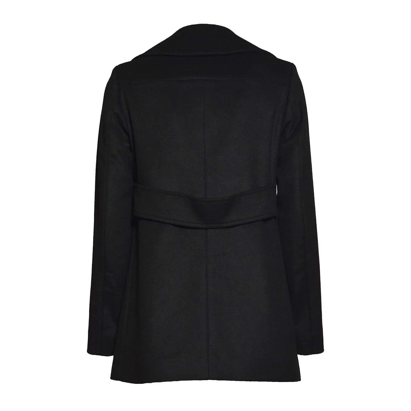 Cappotto Laura in lana e cashmere nero Maison Paris
