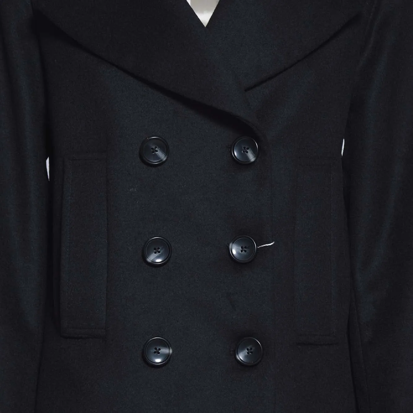 Cappotto Laura in lana e cashmere nero Maison Paris