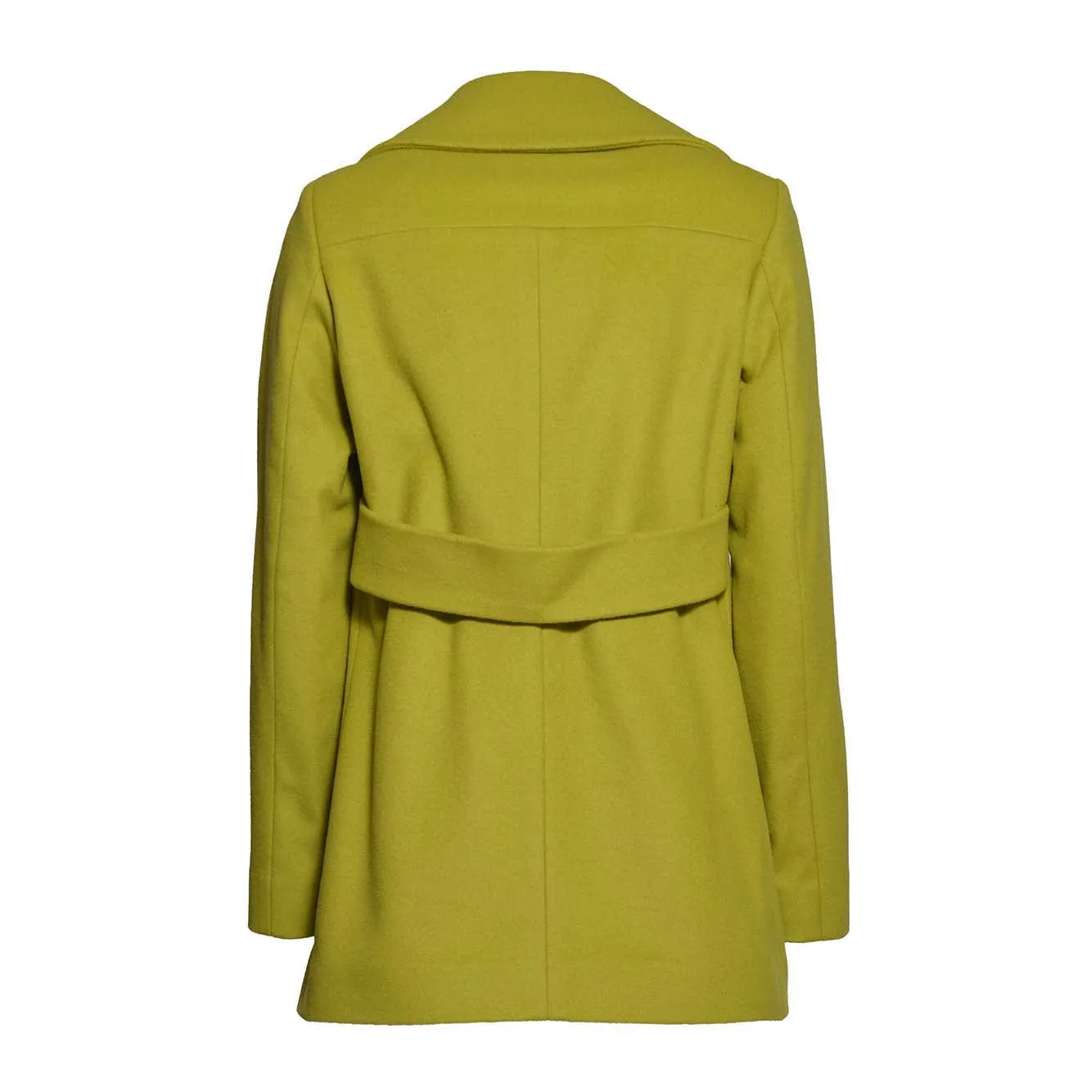 Cappotto Laura in lana e cashmere verde acido Maison Paris