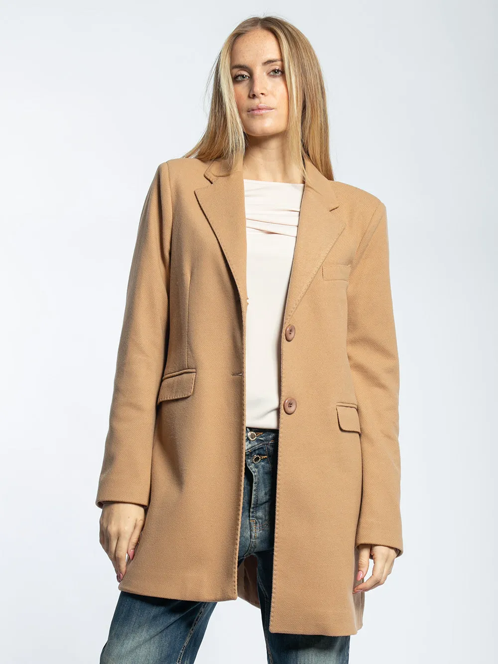 Cappotto monopetto regulare fit