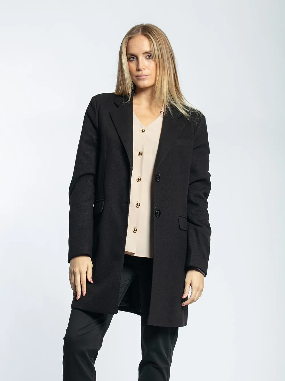 Cappotto monopetto regulare fit