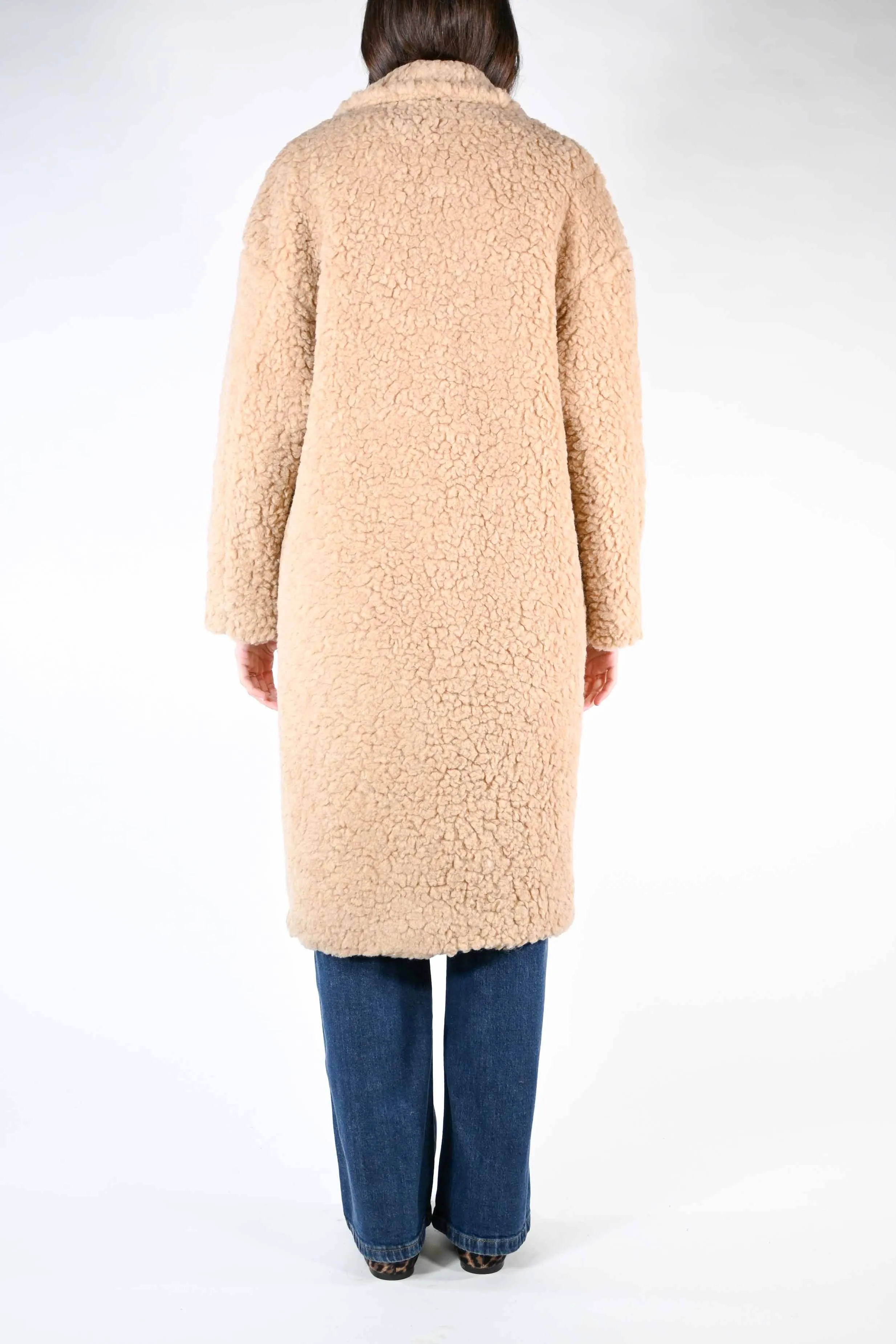 CAPPOTTO ORSETTO MISTO LANA DOPPIOPETTO CAMMELLO