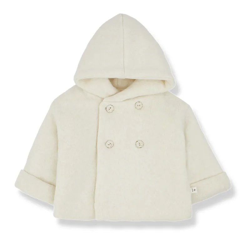 Cappotto panna per neonati