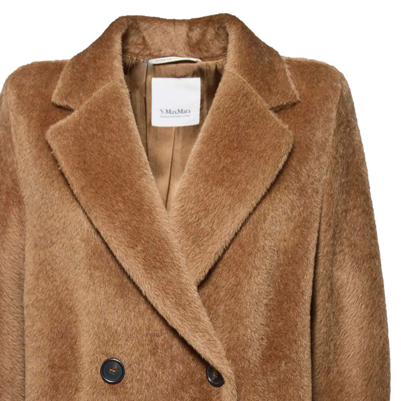 Cappotto Roseto midi in alpaca e lana cammello S Max Mara