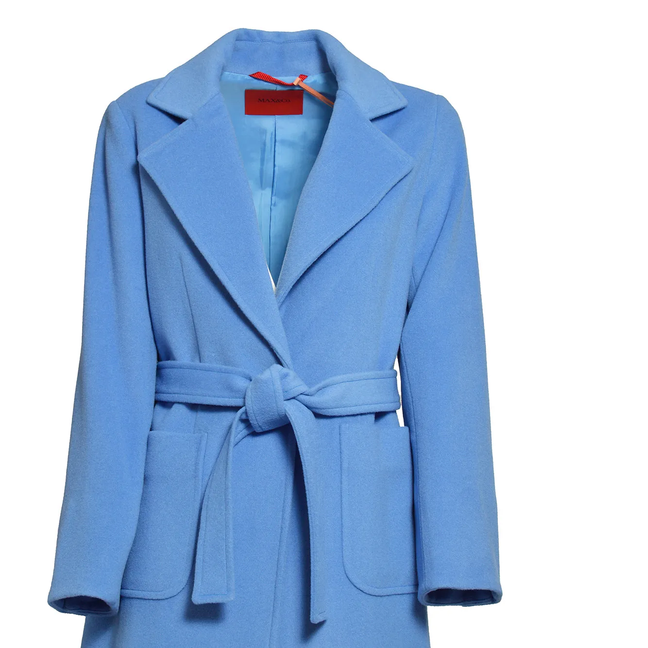 Cappotto Runaway in lana azzurro Max&Co Junior