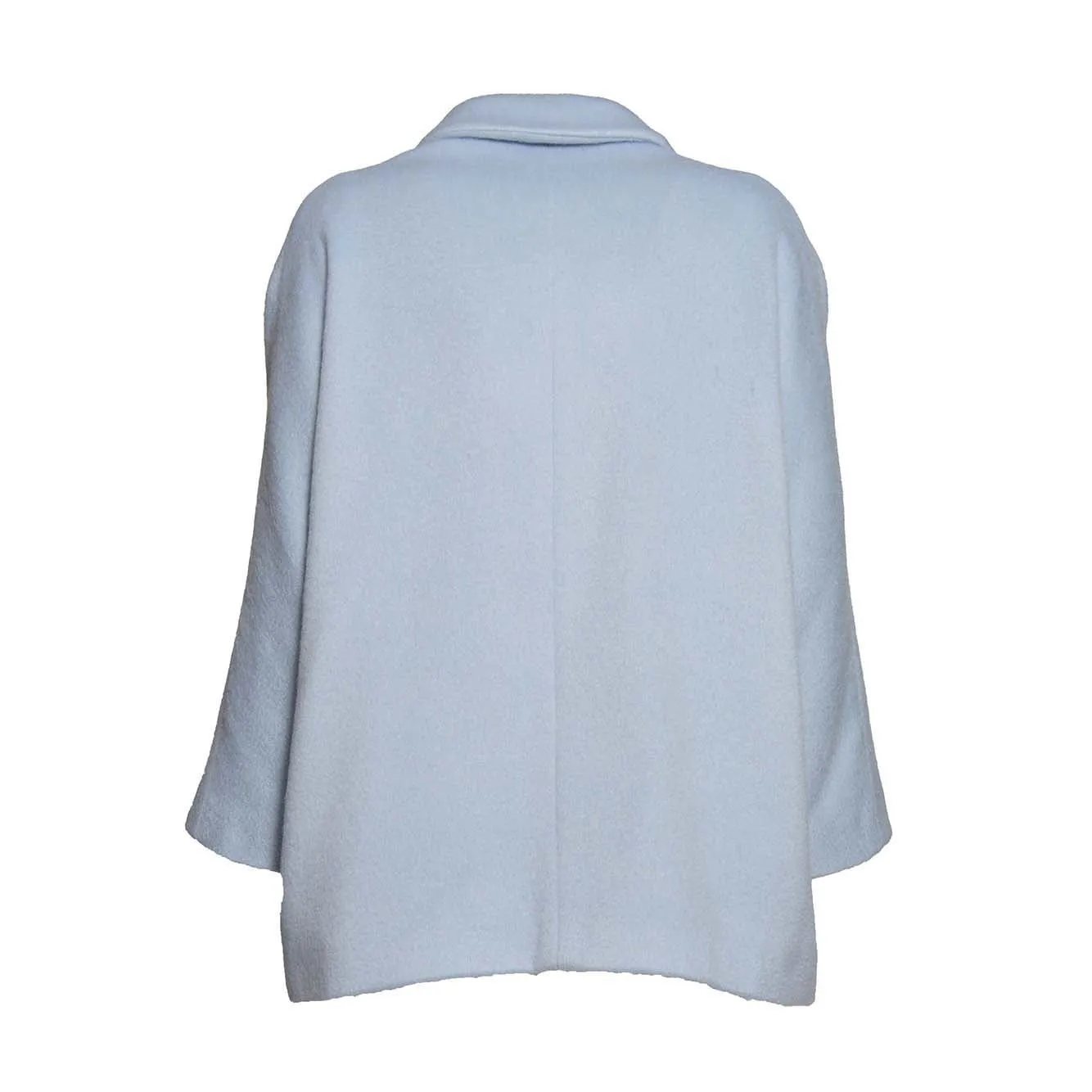 Cappotto Sofia in lana e cashmere azzurro Maison Paris