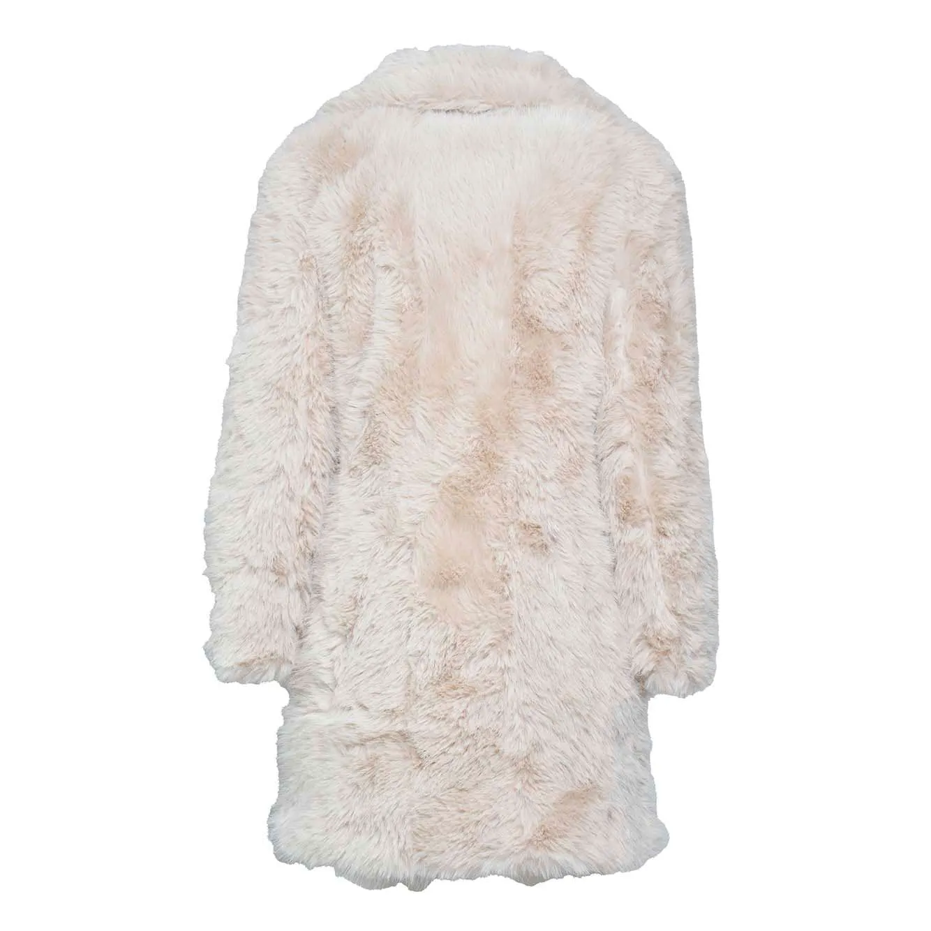 Cappotto teddy in ecopelliccia sabbia Chloè Junior